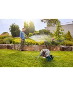 GARDENA Metall-Schlauchwagen CleverRoll M Set 13 GARDENA Metall-Schlauchwagen CleverRoll M Set -Gardena Verkäufe 4266581 WE MO 001 GardenaMetallschlauchwagenSetGartenbewaesserung