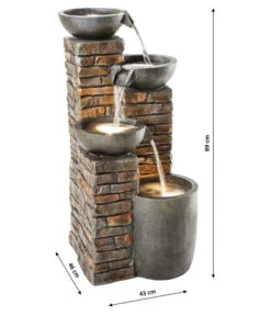 Dehner Polyresin-Gartenbrunnen Piatto, Ca. H89 Cm -Gardena Verkäufe 4277760 WE DE 001 DehnerPolyresinGartenbrunnenPiatto