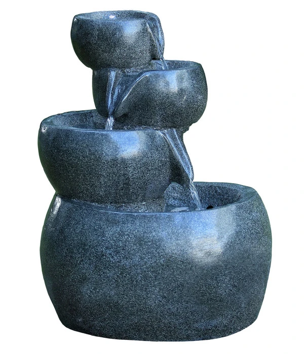 Dehner Polyresin-Gartenbrunnen Bowl, Ca. B49/H66/T42 Cm 3 Dehner Polyresin-Gartenbrunnen Bowl, Ca. B49/H66/T42 Cm