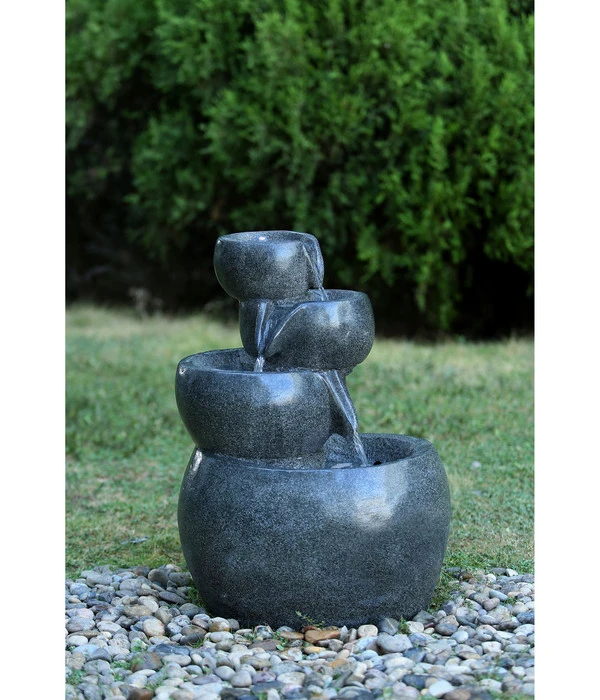 Dehner Polyresin-Gartenbrunnen Bowl, Ca. B49/H66/T42 Cm 5 Dehner Polyresin-Gartenbrunnen Bowl, Ca. B49/H66/T42 Cm – Bild 3