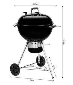 Weber Holzkohle-Kugelgrill Master-Touch GBS E-5750, Ø 57 Cm, Schwarz -Gardena Verkäufe 4287785 WE BG 001 WEBERMasterTouchE5750Holzkohlegrill