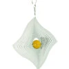 NATURE'S MELODY Windspiel Cosmo Diamant-Welle, 23,5 X 4,5 X 32 Cm, Silber/gelb