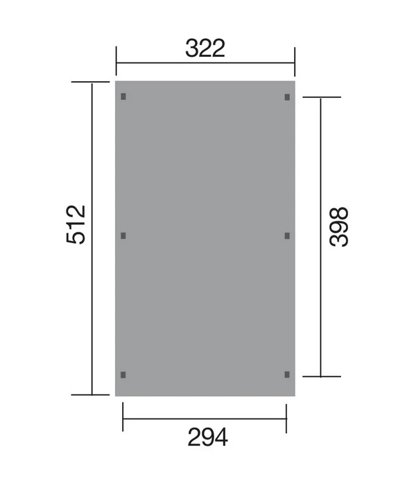 Weka Carport 617, Ohne Dacheindeckung 4 Weka Carport 617, Ohne Dacheindeckung – Bild 2