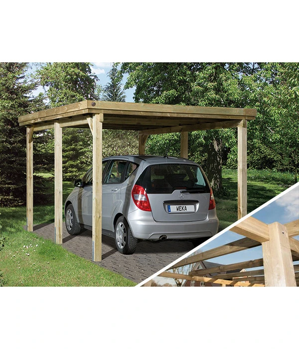 Weka Carport 617, Ohne Dacheindeckung 3 Weka Carport 617, Ohne Dacheindeckung