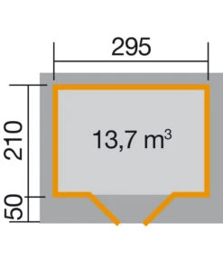 Weka Designhaus 126+ Gr. 1, Ca. B361/H247/T286 Cm -Gardena Verkäufe 4308953 WE DE 001 WekaGartenhaus126PLUSGR1NATUR