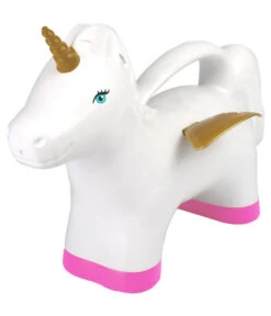 ESSCHERT DESIGN Esschert Kunststoff-Gießkanne Einhorn, Weiß/pink/gold, 1,7 L