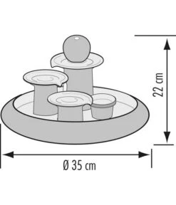 Seliger Zimmerbrunnen Locarno, Ø 35 X 22 Cm 7 Seliger Zimmerbrunnen Locarno, Ø 35 X 22 Cm -Gardena Verkäufe 4317152 WE DE 001 SeligerZimmerbrunnenLocarnoblau