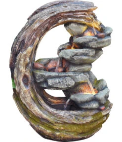 Granimex Polystone-Gartenbrunnen Luna, Ca. B45/H60/T20 Cm