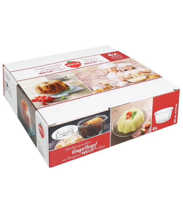 Einkochwelt WECK® Gugelhupfglas, 280 Ml, 4er-Set 3 Einkochwelt WECK® Gugelhupfglas, 280 Ml, 4er-Set