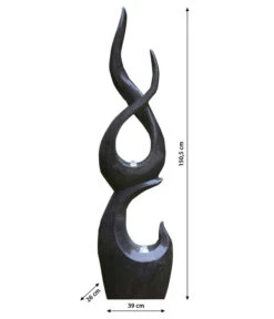 Dehner Polyresin-Gartenbrunnen Tribe, Ca. B39/H150,5/T26 Cm -Gardena Verkäufe 4445573 WE BG 001 DehnerPolyresinGartenbrunnenTribekorrigiert2