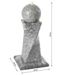 Dehner Granit-Gartenbrunnen Tower, Ca. B56/H60/T56 Cm -Gardena Verkäufe 4451621 WE DE 001 DehnerGranitGartenBrunnenTower