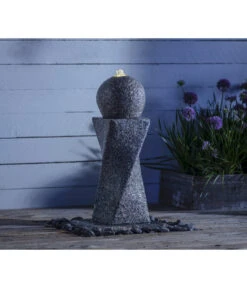 Dehner Granit-Gartenbrunnen Tower, Ca. B56/H60/T56 Cm -Gardena Verkäufe 4451621 WE MO 003 DehnerGranitGartenBrunnenTowerNEU