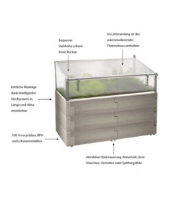 Juwel Hochbeet Timber Kombiset, Ca. B130/H60/T60 Cm -Gardena Verkäufe 4466330 WE IG 001 JuwelHochbeetTimberKombiset