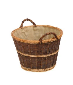 Dehner Weidenkorb Mit Juteeinlage, Rund, Ca. Ø50 Cm