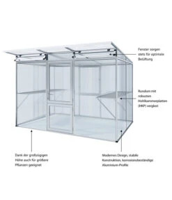 KGT Gewächshaus Linea II, Ca. B297/H215/T160 Cm -Gardena Verkäufe 5309521 WE IG 001 KGTGewaechshausLineaII