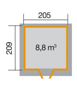 Weka Gartenhaus 227 Gr. 1, Ca. B229/H217/T253 Cm 7 Weka Gartenhaus 227 Gr. 1, Ca. B229/H217/T253 Cm -Gardena Verkäufe 5339783 WE DE 001 WekaGartenhausVineaColor