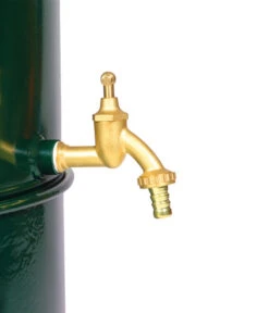 RENNER Metall-Regentonne Inkl. Steckanschluss, 150 L, Dunkelgrün -Gardena Verkäufe 6609481 WE DE 003 RegenwasserSammeltonnemitSteckanschlussca150l