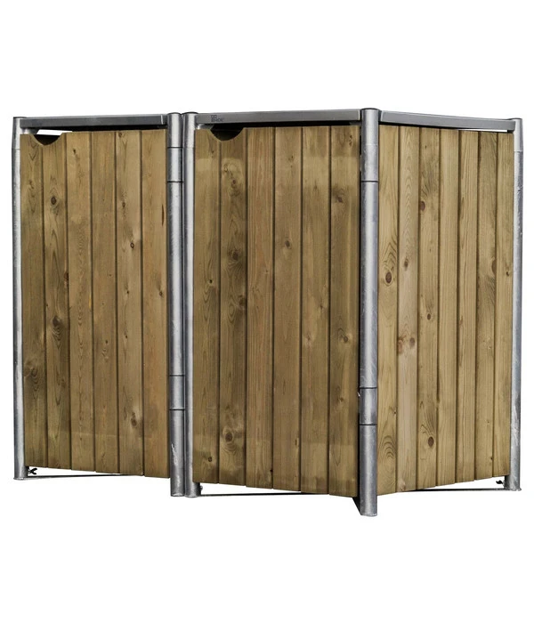 Hide Mülltonnenbox 240 L Holz, Ca. B139,4/H115,2/T80,7 Cm 3 Hide Mülltonnenbox 240 L Holz, Ca. B139,4/H115,2/T80,7 Cm