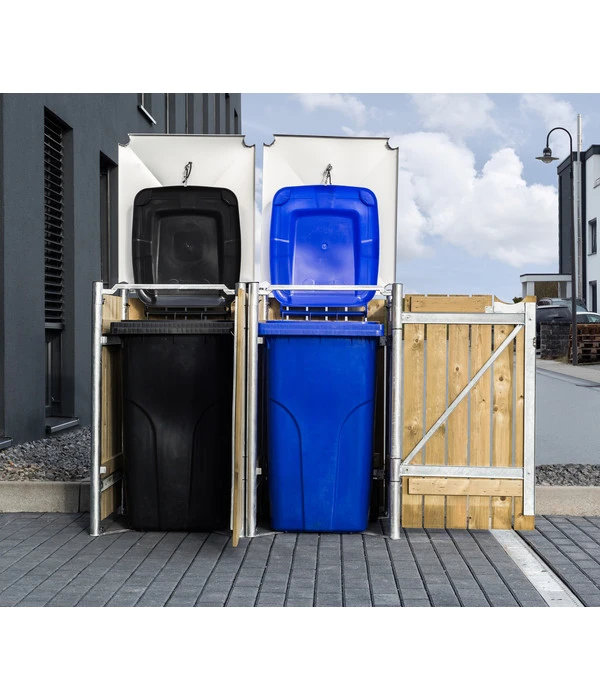 Hide Mülltonnenbox 240 L Holz, Ca. B139,4/H115,2/T80,7 Cm 9 Hide Mülltonnenbox 240 L Holz, Ca. B139,4/H115,2/T80,7 Cm – Bild 7