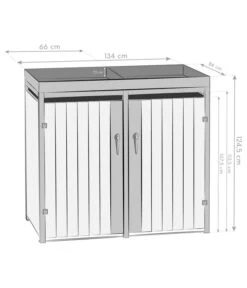 Westmann Mülltonnenbox 240 L, Ca. B134/H125/T84 Cm 31 Westmann Mülltonnenbox 240 L, Ca. B134/H125/T84 Cm -Gardena Verkäufe 6610679 WE DE 001 50NorthMuelltonnenbox