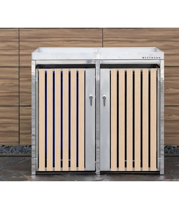 Westmann Mülltonnenbox 240 L, Ca. B134/H125/T84 Cm 7 Westmann Mülltonnenbox 240 L, Ca. B134/H125/T84 Cm – Bild 5