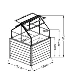 Westmann Hochbeet Store & Grow, Ca. B120/H169/T120 Cm -Gardena Verkäufe 6610711 WE DE 001 50NorthHochbeet