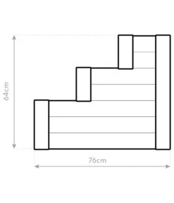 Westmann Treppenhochbeet Premium, Ca. B120/H64/T76 Cm -Gardena Verkäufe 6610810 WE DE 001 50NorthTreppenhochbeet