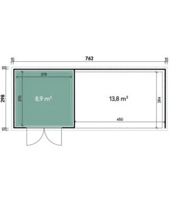 Wolff Finnhaus Gerätehaus Eleganto 3030, Inkl. Lounge Rechts, Ca. B782/H225/T319 Cm 7 Wolff Finnhaus Gerätehaus Eleganto 3030, Inkl. Lounge Rechts, Ca. B782/H225/T319 Cm -Gardena Verkäufe 6618334 WE BG 001 Eleganto3030GranitgraumitLounge4530rechts