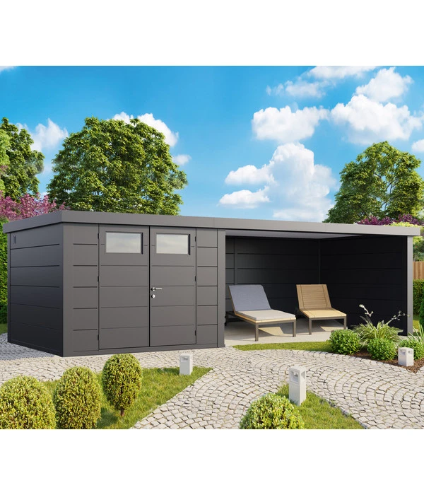 Wolff Finnhaus Gerätehaus Eleganto 3030, Inkl. Lounge Rechts, Ca. B782/H225/T319 Cm 4 Wolff Finnhaus Gerätehaus Eleganto 3030, Inkl. Lounge Rechts, Ca. B782/H225/T319 Cm – Bild 2