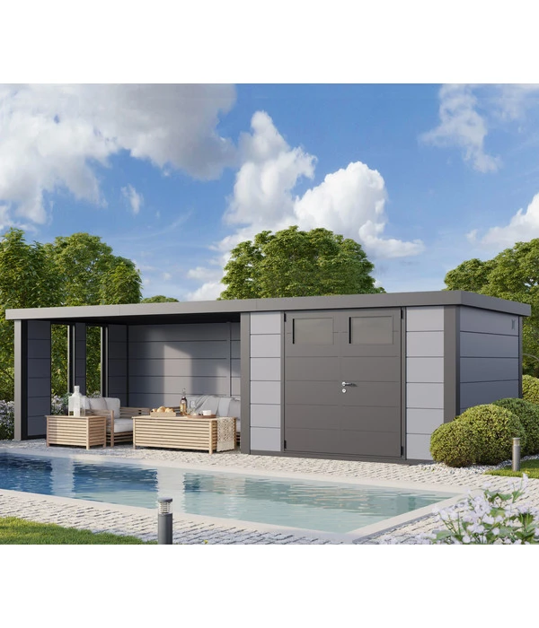 Wolff Finnhaus Gerätehaus Eleganto 3030, Inkl. Lounge Mit Fenstern Links, Ca. B782/H225/T319 Cm 4 Wolff Finnhaus Gerätehaus Eleganto 3030, Inkl. Lounge Mit Fenstern Links, Ca. B782/H225/T319 Cm – Bild 2