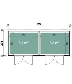 Wolff Finnhaus Gerätehaus Eleganto Duplex 5221, Ca. B542/H226/T228 Cm 13 Wolff Finnhaus Gerätehaus Eleganto Duplex 5221, Ca. B542/H226/T228 Cm -Gardena Verkäufe 6618599 WE BG 001 FinnhausGeraetehaus