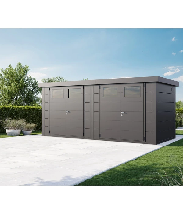 Wolff Finnhaus Gerätehaus Eleganto Duplex 5221, Ca. B542/H226/T228 Cm 4 Wolff Finnhaus Gerätehaus Eleganto Duplex 5221, Ca. B542/H226/T228 Cm – Bild 2