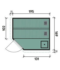 Wolff Finnhaus Innensauna De Luxe Aliki, Ca. B210/H202/T184 Cm -Gardena Verkäufe 6618771 WE BG 001 FinnhausInnensaunadeluxeAliki