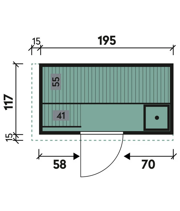 Wolff Finnhaus Innensauna De Luxe Diona, Ca. B210/H202/T132 Cm 5 Wolff Finnhaus Innensauna De Luxe Diona, Ca. B210/H202/T132 Cm – Bild 3