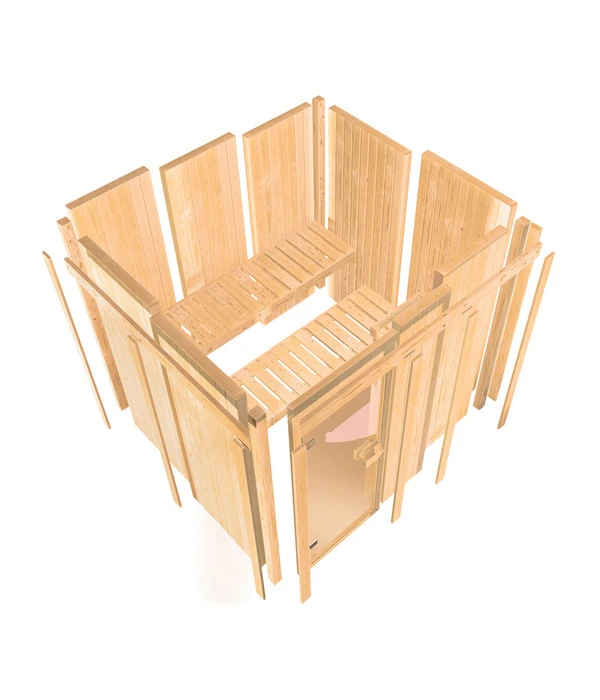 Wolff Finnhaus Innensauna De Luxe Diona, Ca. B210/H202/T132 Cm 12 Wolff Finnhaus Innensauna De Luxe Diona, Ca. B210/H202/T132 Cm – Bild 10