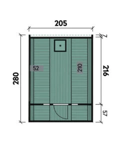 Wolff Finnhaus Saunafass Basic 280 Montiert, Ca. B205/H210/T280 Cm 15 Wolff Finnhaus Saunafass Basic 280 Montiert, Ca. B205/H210/T280 Cm -Gardena Verkäufe 6619050 WE DE 001 FinnhausSaunafass