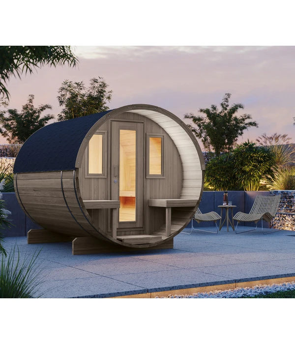 Wolff Finnhaus Saunafass Basic 280 Montiert, Ca. B205/H210/T280 Cm 4 Wolff Finnhaus Saunafass Basic 280 Montiert, Ca. B205/H210/T280 Cm – Bild 2