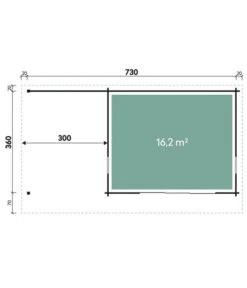 Wolff Finnhaus Gartenhaus Trondheim 70-D, Inkl. Seitendach Links -Gardena Verkäufe 6619241 WE BG 001 FinnhausGartenhaus