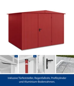 Hörmann Berry-Gerätehaus Classic-S Typ 3, Ca. B323,6/H219,4/T247,7 Cm 14 Hörmann Berry-Gerätehaus Classic-S Typ 3, Ca. B323,6/H219,4/T247,7 Cm -Gardena Verkäufe 6668651 WE FS 002 HoermannMetallgeraetehaus