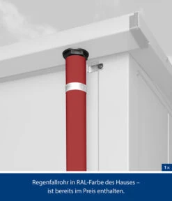 Hörmann Berry-Gerätehaus Classic-P Typ 2, Ca. B247,9/H232,3/T283,4 Cm -Gardena Verkäufe 6669014 WE DE 003 HoermannMetallgeraetehaus