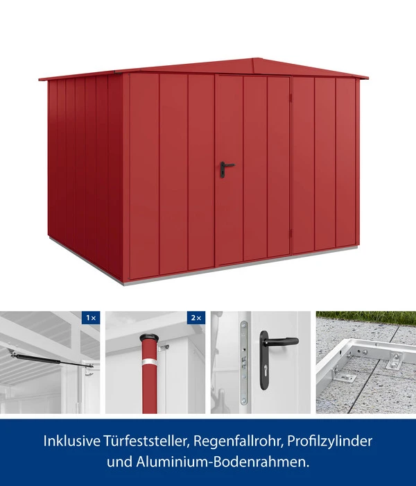 Hörmann Berry-Gerätehaus Modern-S Typ 3, Ca. B323,6/H219,4/T247,7 Cm 4 Hörmann Berry-Gerätehaus Modern-S Typ 3, Ca. B323,6/H219,4/T247,7 Cm – Bild 2