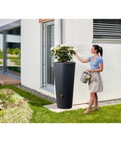 4Rain 2in1 Regenspeicher Vaso Decor, 220 L -Gardena Verkäufe 6697932 WE MO 002 RegenspeicherVasoGrau