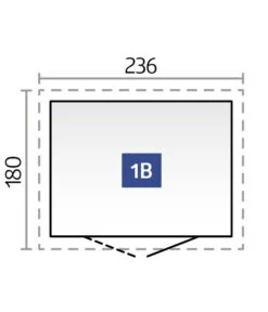 Biohort Gerätehaus Neo B, Silber/quarzgrau 5 Biohort Gerätehaus Neo B, Silber/quarzgrau -Gardena Verkäufe 6717425 WE FS 002 SkizzeNeo1B 4