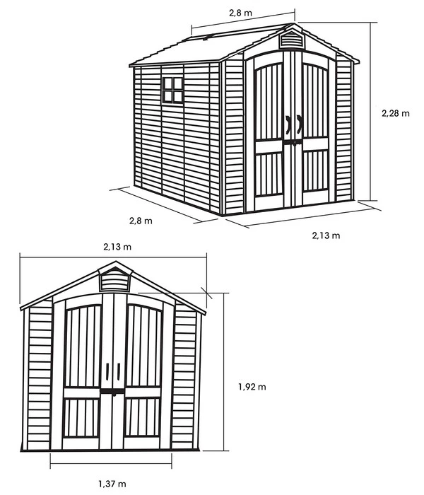 Lifetime Gerätehaus Luna 4 Lifetime Gerätehaus Luna – Bild 2