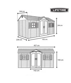 Lifetime Gerätehaus Garten-Villa -Gardena Verkäufe 6753883 WE DE 002 LifetimeKunststoffgeraetehaus