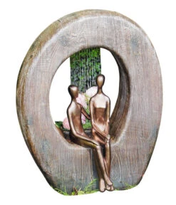 Granimex Polyresin-Gartenbrunnen Paris Und Helena