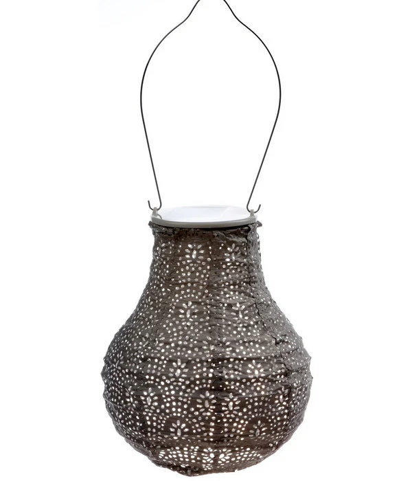 Lumiz Solar-Lampion Bulb Fan Taupe, Ca. Ø16/H20 Cm 3 Lumiz Solar-Lampion Bulb Fan Taupe, Ca. Ø16/H20 Cm