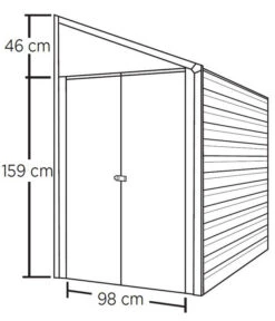 Spacemaker Anlehngerätehaus -Gardena Verkäufe 6820310 WE FS 002 Geraetehaus