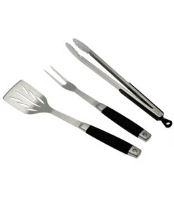 Dehner BBQ Edelstahl-Grillbesteck, 3-teilig