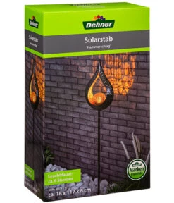 Dehner Solarstab Hammerschlag, Ca. B18/H117/T8 Cm -Gardena Verkäufe 6869499 WE DE 002 DehnerSolarstabHammerschlag